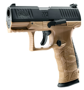 Walther FulMetal Blowback Dispara Gomas PepasPimienta y PepasPintura CO2 (Tamaño y peso real sonido al 60%) Deporte Defensa Entrenamiento de Color Tan