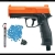 Pistola Gen2 la más fuerte 485fps (kit 10 gomas 10 talco 5 pipetas co2) Dispara Gomas PepasPimienta y PepasPintura cal .50 de CO2 Sonido Fuerte 75% Deporte Defensa Entrenamiento 